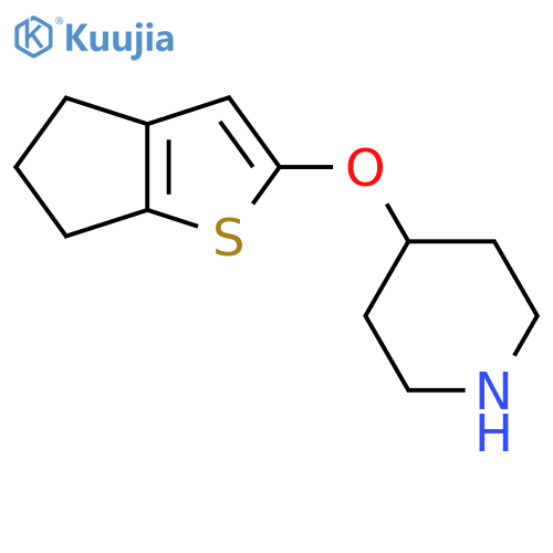4-{4H,5H,6H-cyclopentabthiophen-2-yloxy}piperidine structure