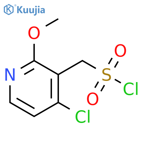 (4-chloro-2-methoxypyridin-3-yl)methanesulfonyl chloride structure