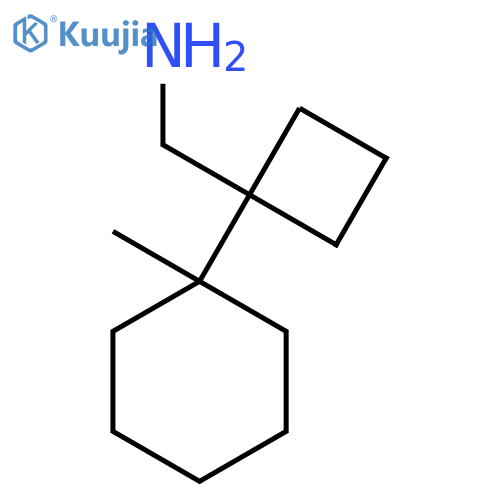 1-(1-methylcyclohexyl)cyclobutylmethanamine structure