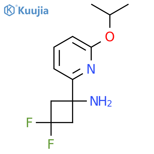 3,3-difluoro-1-6-(propan-2-yloxy)pyridin-2-ylcyclobutan-1-amine structure