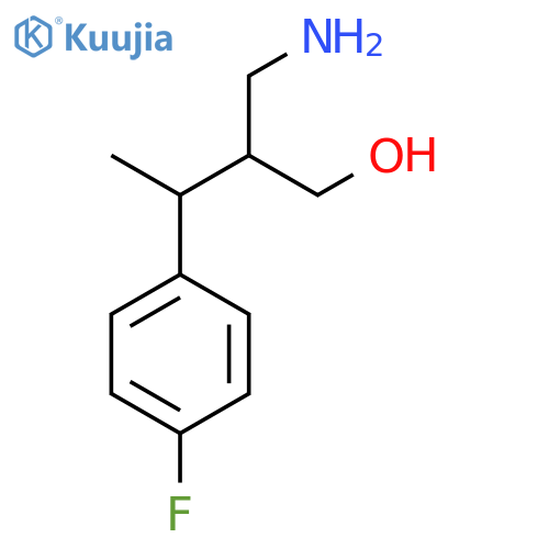 2-(aminomethyl)-3-(4-fluorophenyl)butan-1-ol structure