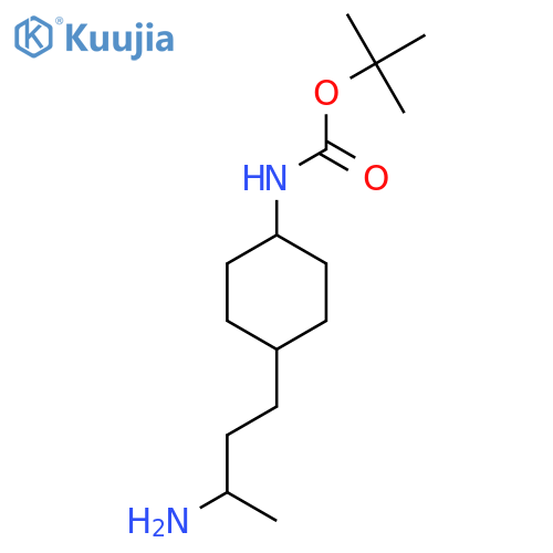 tert-butyl N-4-(3-aminobutyl)cyclohexylcarbamate structure