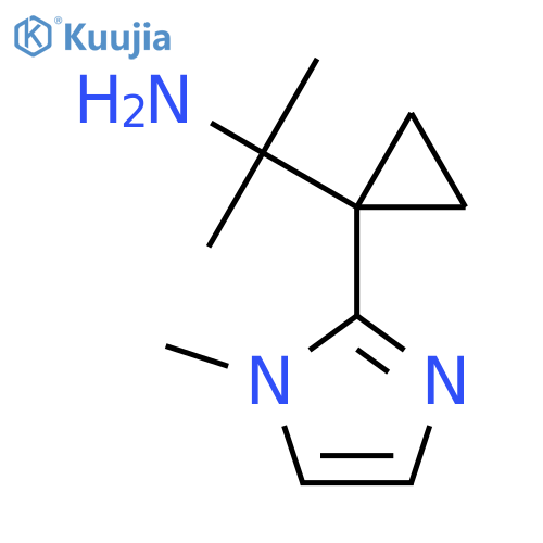 2-1-(1-methyl-1H-imidazol-2-yl)cyclopropylpropan-2-amine structure