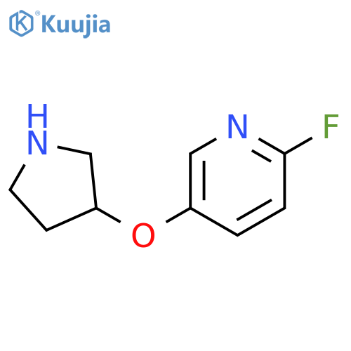 2-fluoro-5-(pyrrolidin-3-yloxy)pyridine structure