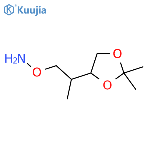 O-2-(2,2-dimethyl-1,3-dioxolan-4-yl)propylhydroxylamine structure