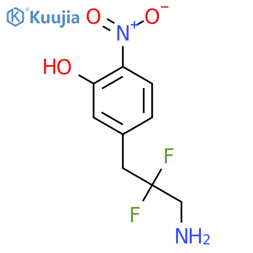 5-(3-amino-2,2-difluoropropyl)-2-nitrophenol structure