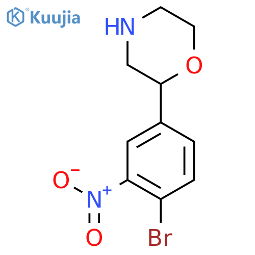2-(4-Bromo-3-nitrophenyl)morpholine structure