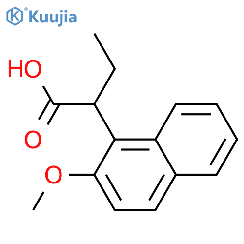 2-(2-methoxynaphthalen-1-yl)butanoic acid structure
