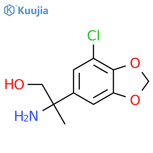 2-amino-2-(7-chloro-1,3-dioxaindan-5-yl)propan-1-ol structure