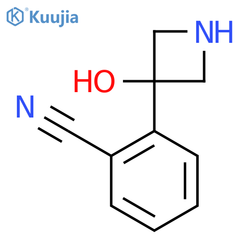 2-(3-hydroxyazetidin-3-yl)benzonitrile structure