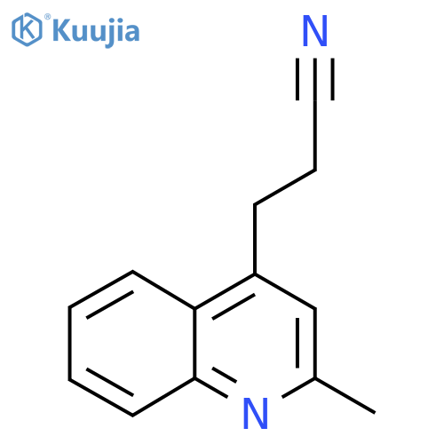 3-(2-methylquinolin-4-yl)propanenitrile structure