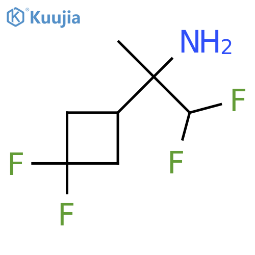2-(3,3-difluorocyclobutyl)-1,1-difluoropropan-2-amine structure