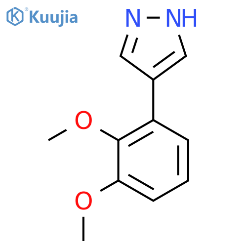 4-(2,3-dimethoxyphenyl)-1H-pyrazole structure