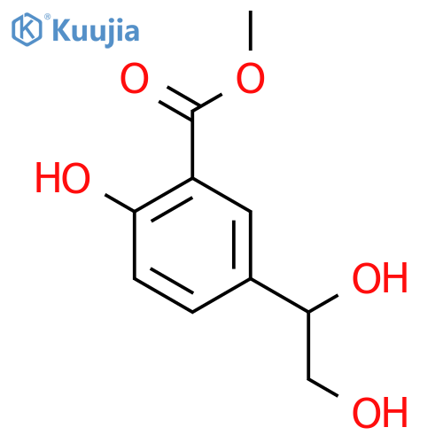 methyl 5-(1,2-dihydroxyethyl)-2-hydroxybenzoate structure