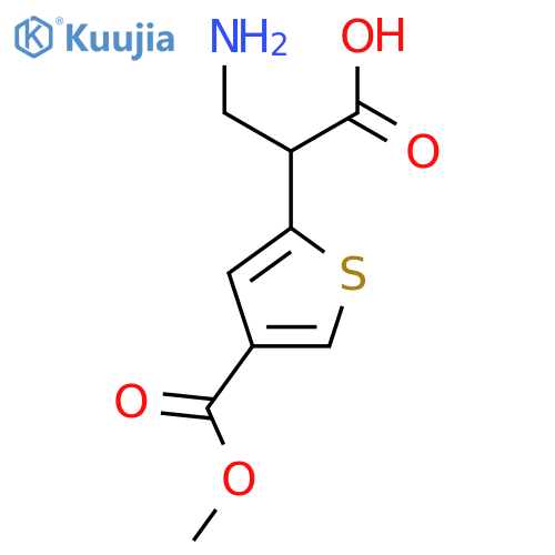 3-amino-2-4-(methoxycarbonyl)thiophen-2-ylpropanoic acid structure