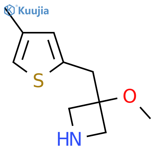 3-methoxy-3-(4-methylthiophen-2-yl)methylazetidine structure