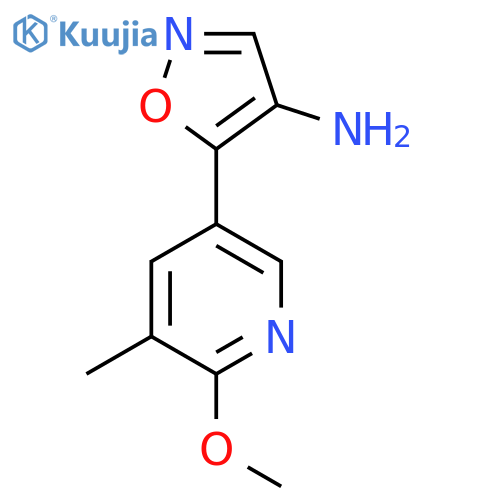 5-(6-methoxy-5-methylpyridin-3-yl)-1,2-oxazol-4-amine structure