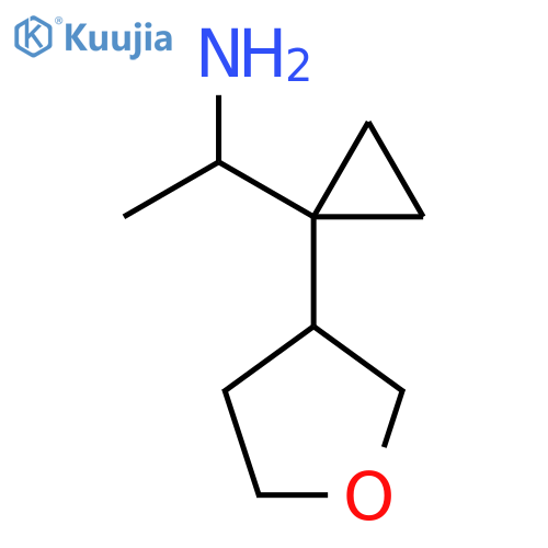 1-1-(oxolan-3-yl)cyclopropylethan-1-amine structure