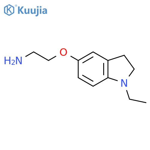 2-(1-ethyl-2,3-dihydro-1H-indol-5-yl)oxyethan-1-amine structure