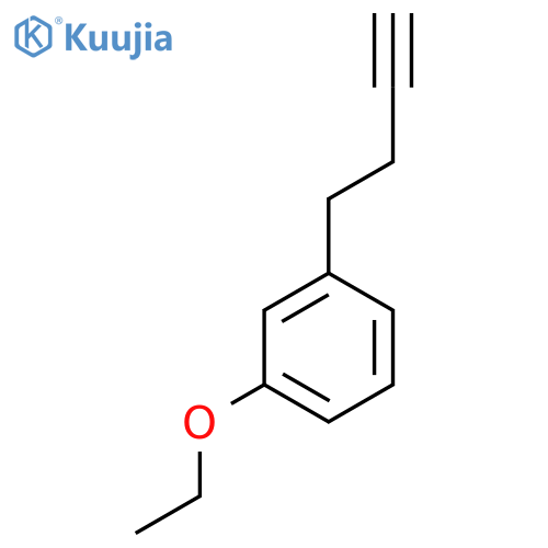 1-(but-3-yn-1-yl)-3-ethoxybenzene structure