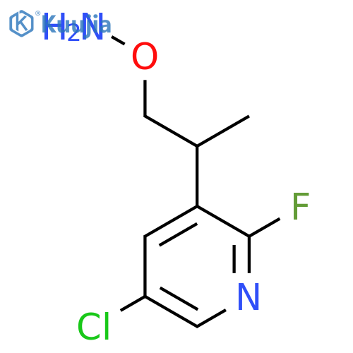 O-2-(5-chloro-2-fluoropyridin-3-yl)propylhydroxylamine structure
