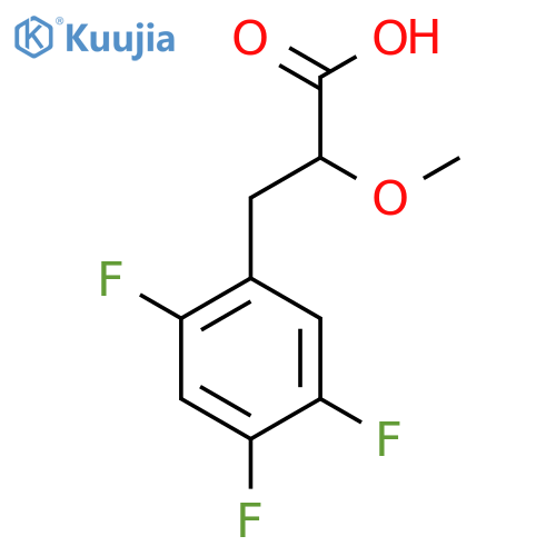 2-methoxy-3-(2,4,5-trifluorophenyl)propanoic acid structure
