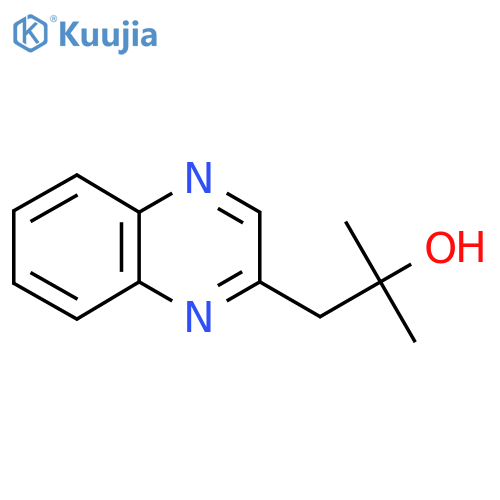 2-methyl-1-(quinoxalin-2-yl)propan-2-ol structure