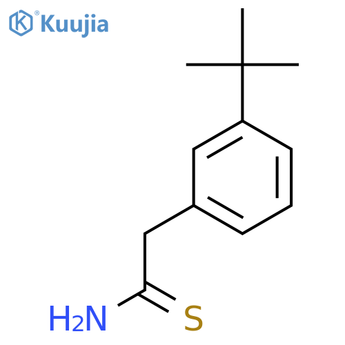 2-(3-tert-butylphenyl)ethanethioamide structure