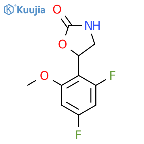 5-(2,4-difluoro-6-methoxyphenyl)-1,3-oxazolidin-2-one structure
