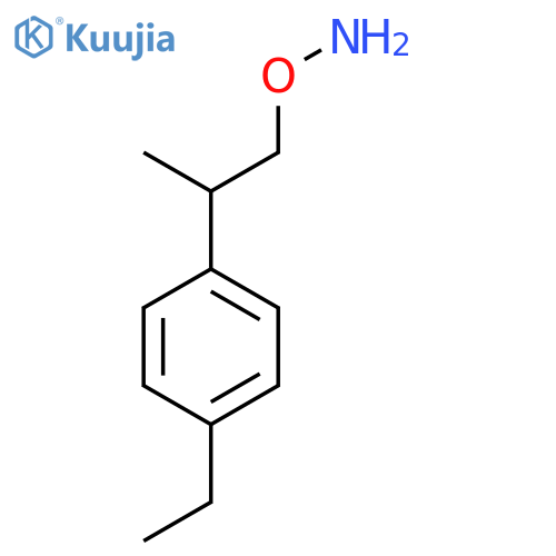 O-2-(4-ethylphenyl)propylhydroxylamine structure