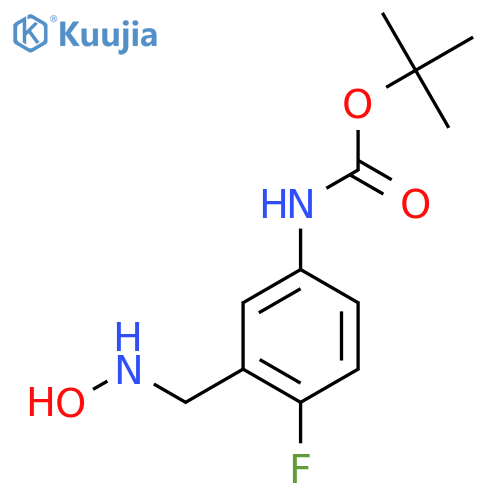 tert-butyl N-{4-fluoro-3-(hydroxyamino)methylphenyl}carbamate structure