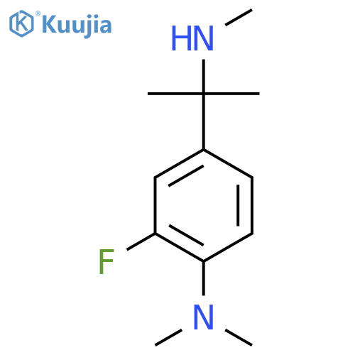 2-fluoro-N,N-dimethyl-4-2-(methylamino)propan-2-ylaniline structure