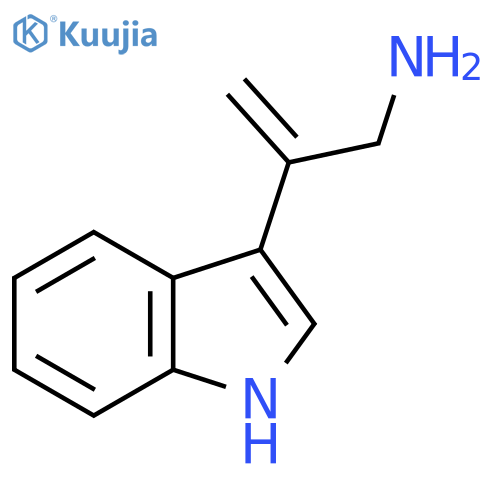 2-(1H-indol-3-yl)prop-2-en-1-amine structure