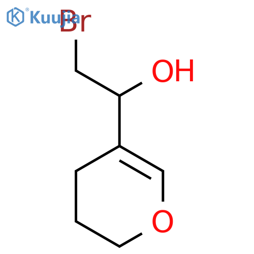 2-bromo-1-(3,4-dihydro-2H-pyran-5-yl)ethan-1-ol structure