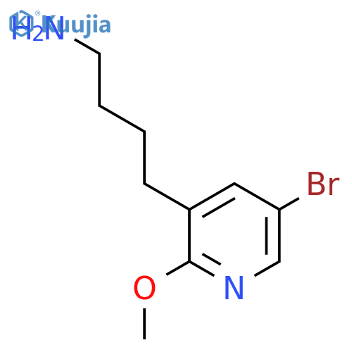 4-(5-bromo-2-methoxypyridin-3-yl)butan-1-amine structure
