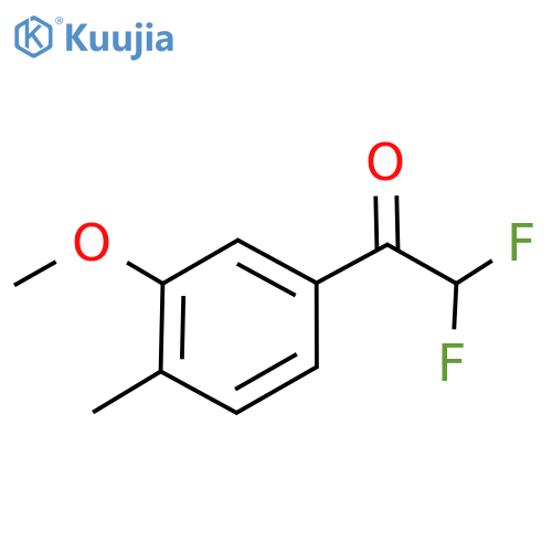 2,2-difluoro-1-(3-methoxy-4-methylphenyl)ethan-1-one structure
