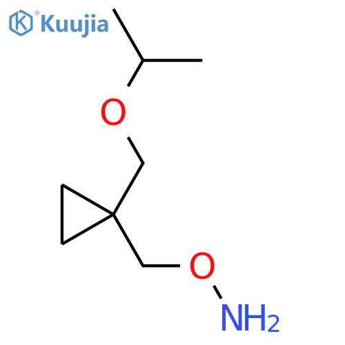O-({1-(propan-2-yloxy)methylcyclopropyl}methyl)hydroxylamine structure