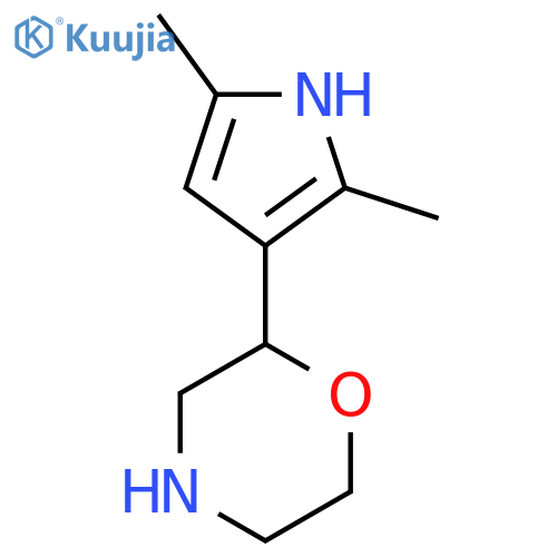 2-(2,5-dimethyl-1H-pyrrol-3-yl)morpholine structure