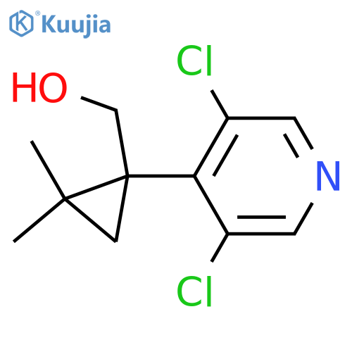 1-(3,5-dichloropyridin-4-yl)-2,2-dimethylcyclopropylmethanol structure