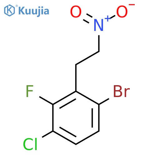 1-bromo-4-chloro-3-fluoro-2-(2-nitroethyl)benzene structure