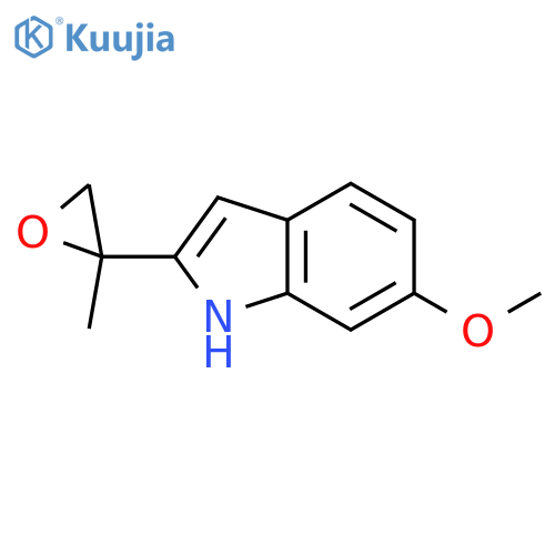 6-methoxy-2-(2-methyloxiran-2-yl)-1H-indole structure