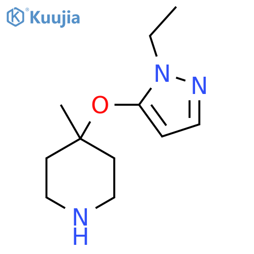 4-(1-ethyl-1H-pyrazol-5-yl)oxy-4-methylpiperidine structure