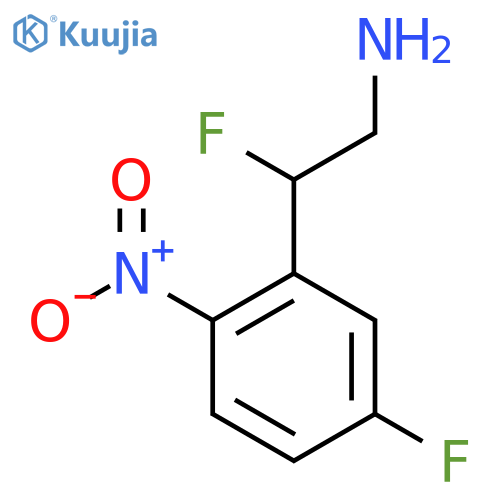 2-fluoro-2-(5-fluoro-2-nitrophenyl)ethan-1-amine structure