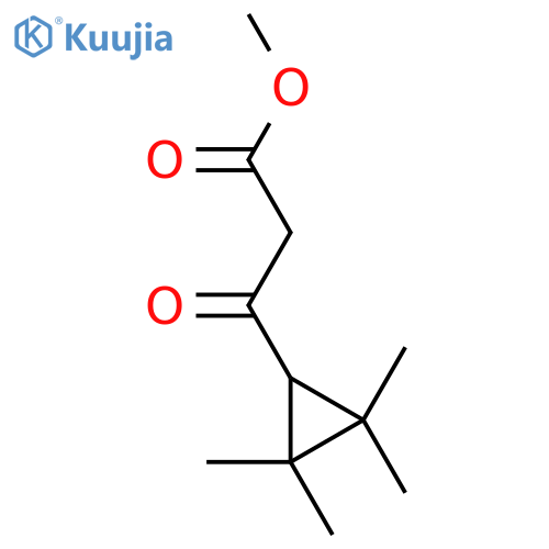 methyl 3-oxo-3-(2,2,3,3-tetramethylcyclopropyl)propanoate structure