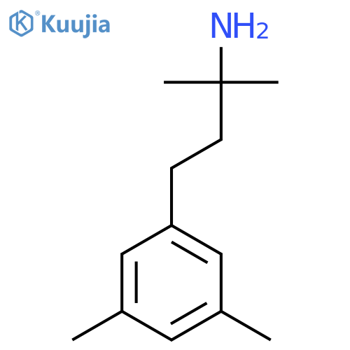 4-(3,5-dimethylphenyl)-2-methylbutan-2-amine structure