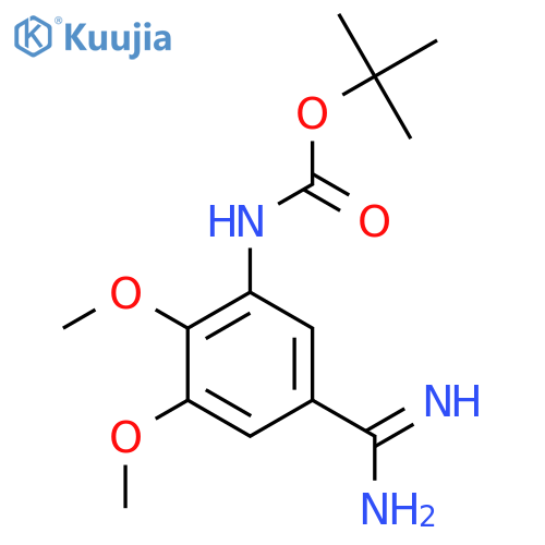 tert-butyl N-(5-carbamimidoyl-2,3-dimethoxyphenyl)carbamate structure