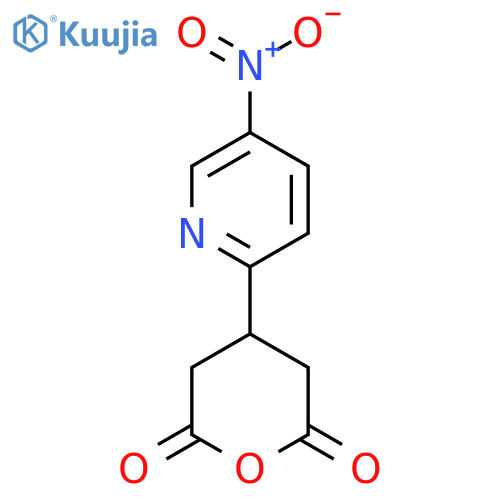 4-(5-nitropyridin-2-yl)oxane-2,6-dione structure