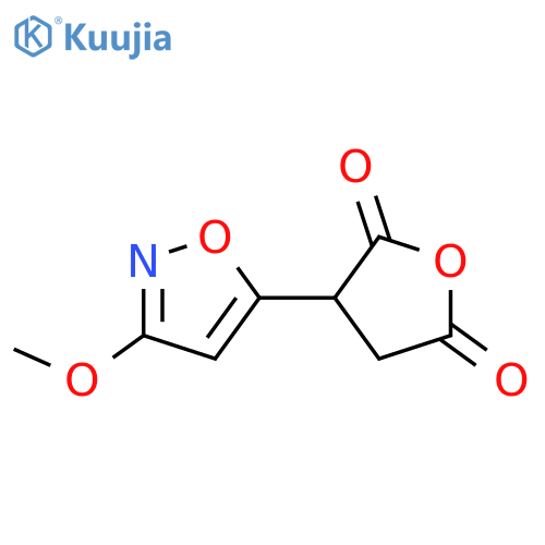 3-(3-methoxy-1,2-oxazol-5-yl)oxolane-2,5-dione structure