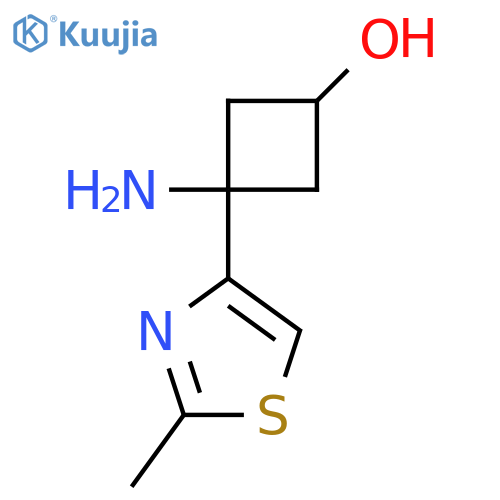 3-amino-3-(2-methyl-1,3-thiazol-4-yl)cyclobutan-1-ol structure