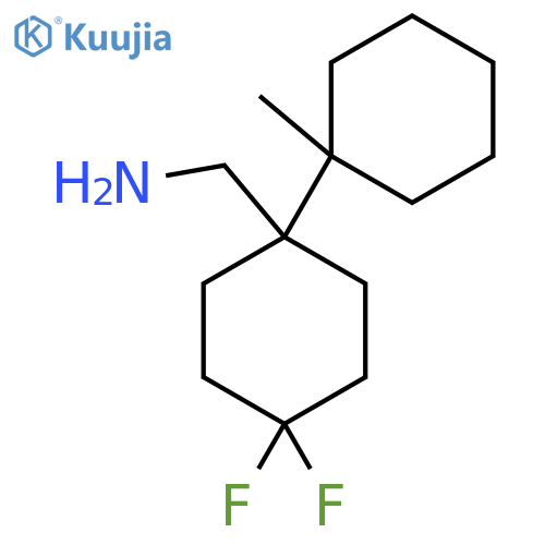 4,4-difluoro-1-(1-methylcyclohexyl)cyclohexylmethanamine structure